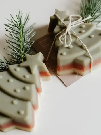 Evergreen Soap Stack