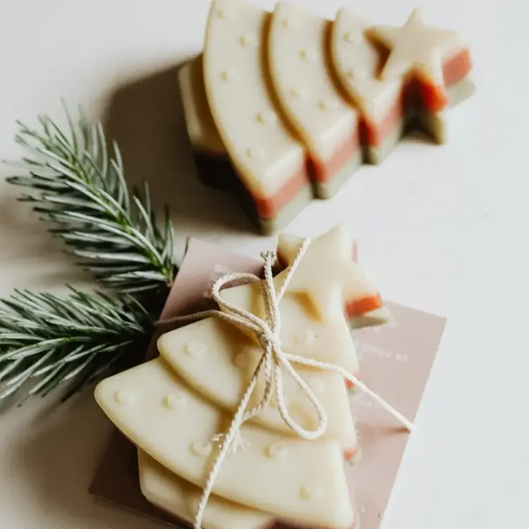 Evergreen Soap Stack