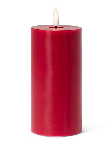 Red LED Pillar Candle
