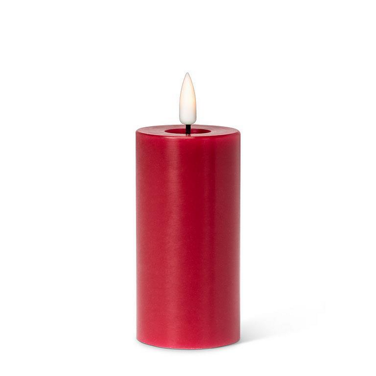 Red LED Pillar Candle