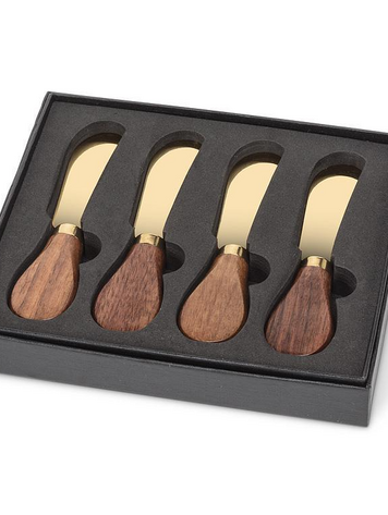 Walnut Handled Pate Spreaders S/4
