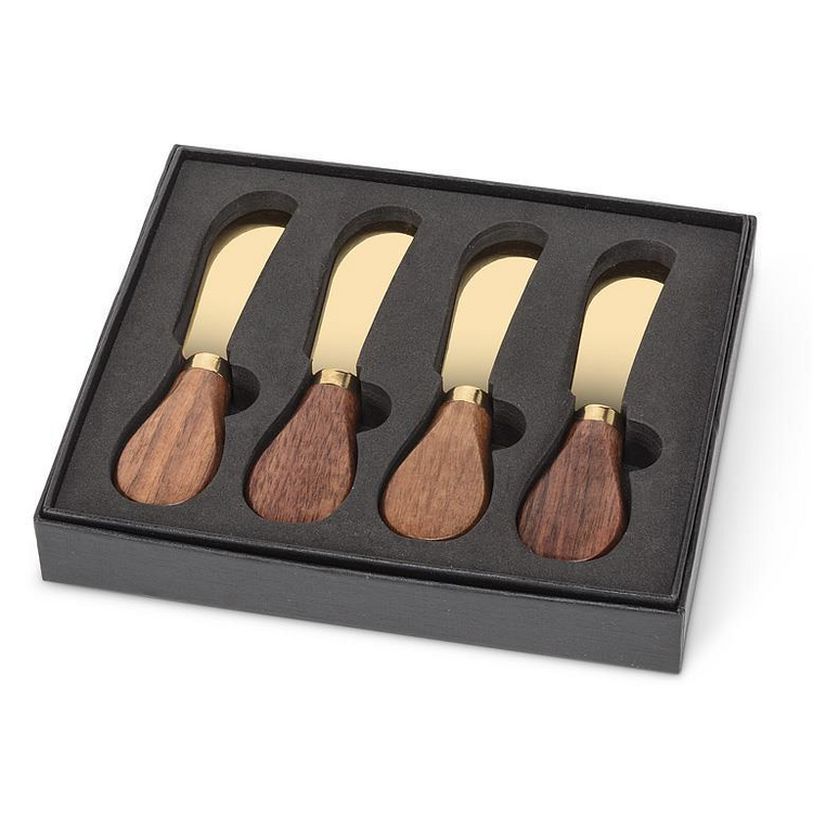 Walnut Handled Pate Spreaders S/4