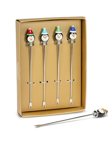 S/4 Penguin Icon Cocktail Picks