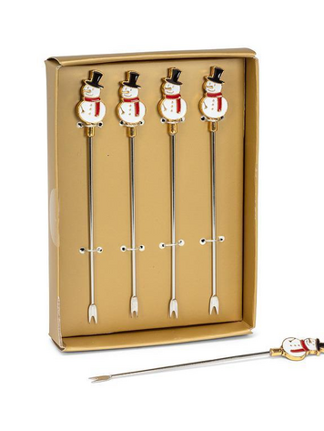 S/4 Snowman Cocktail Pick