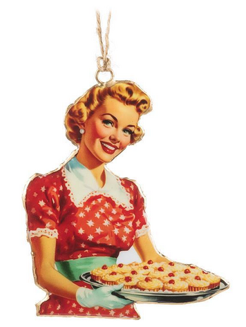 Retro Happy Hostess Ornament