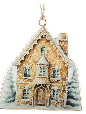 Fancy Gingerbread House Ornament