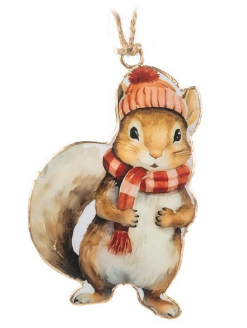 Winter Squirrel Ornament