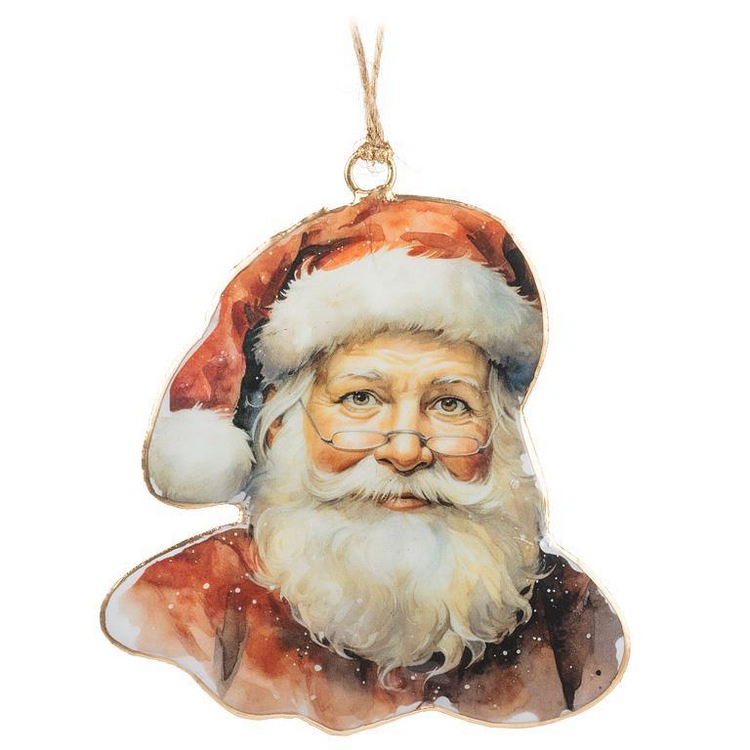 Santa w/Spectacles Ornament