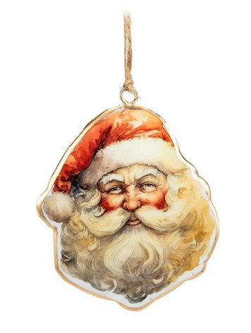Happy Santa Face Ornament