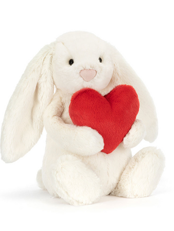 Jellycat Inc Bashful Red Love Heart Bunny
