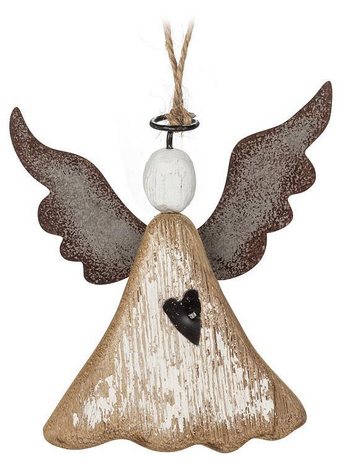 Rustic Angel Ornament