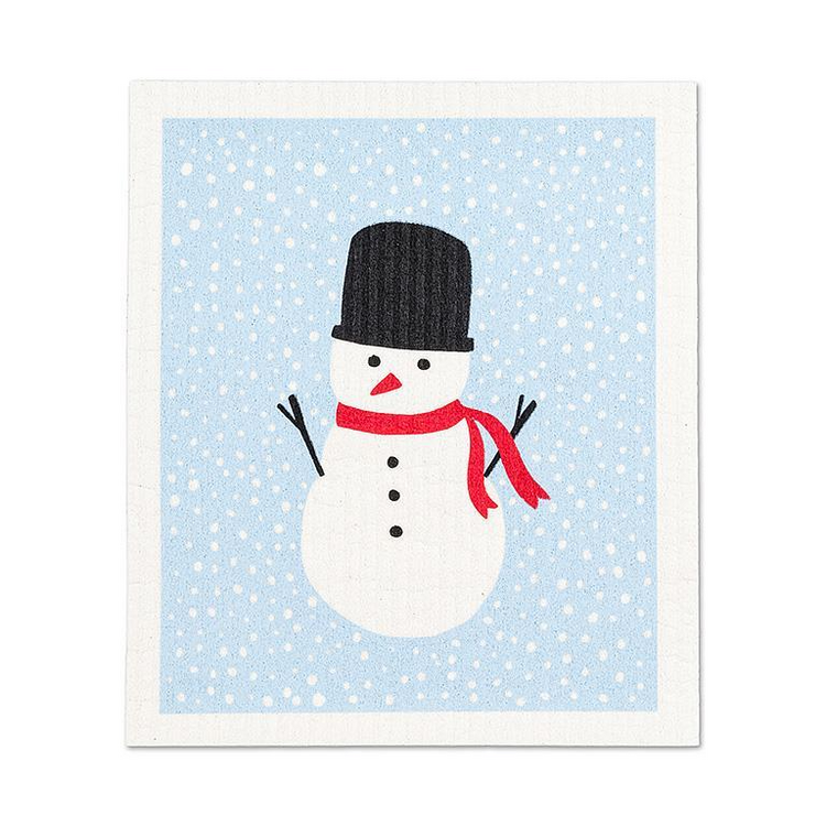 Square Hat Snowman Dishcloths
