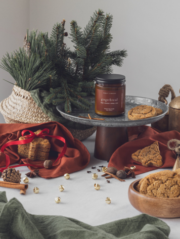 Gingerbread Wooden Wick Candle