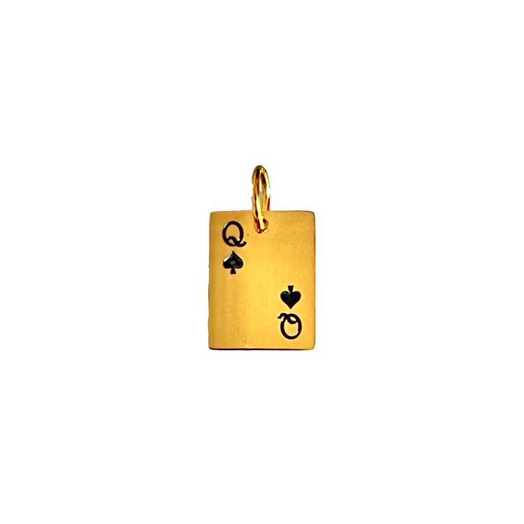 Queen of Spades Charm