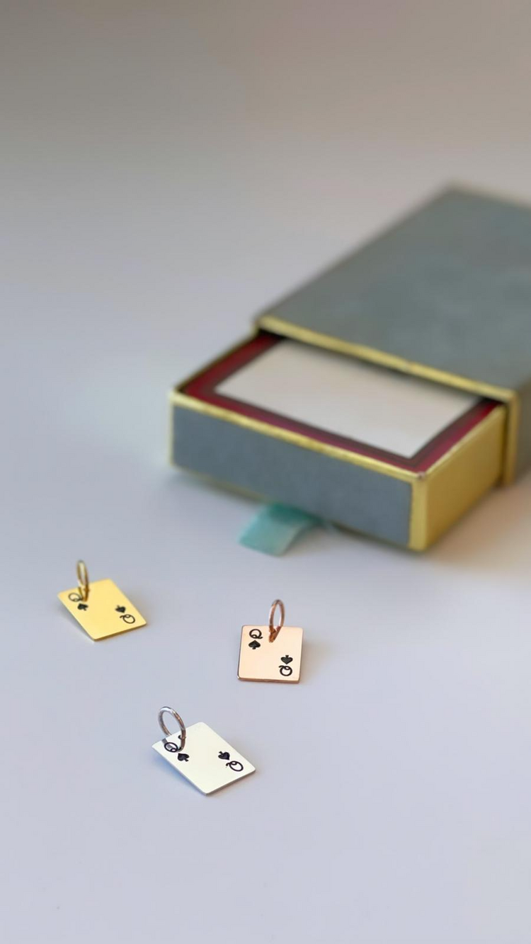 Queen of Spades Charm