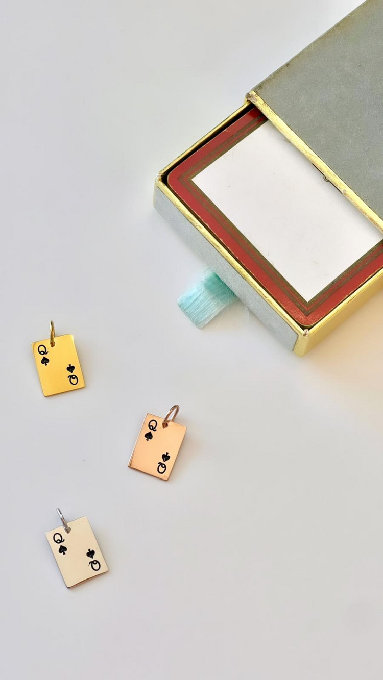 Queen of Spades Charm