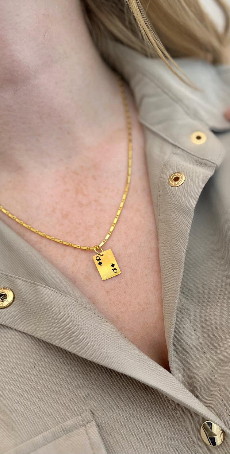 Queen of Spades Charm