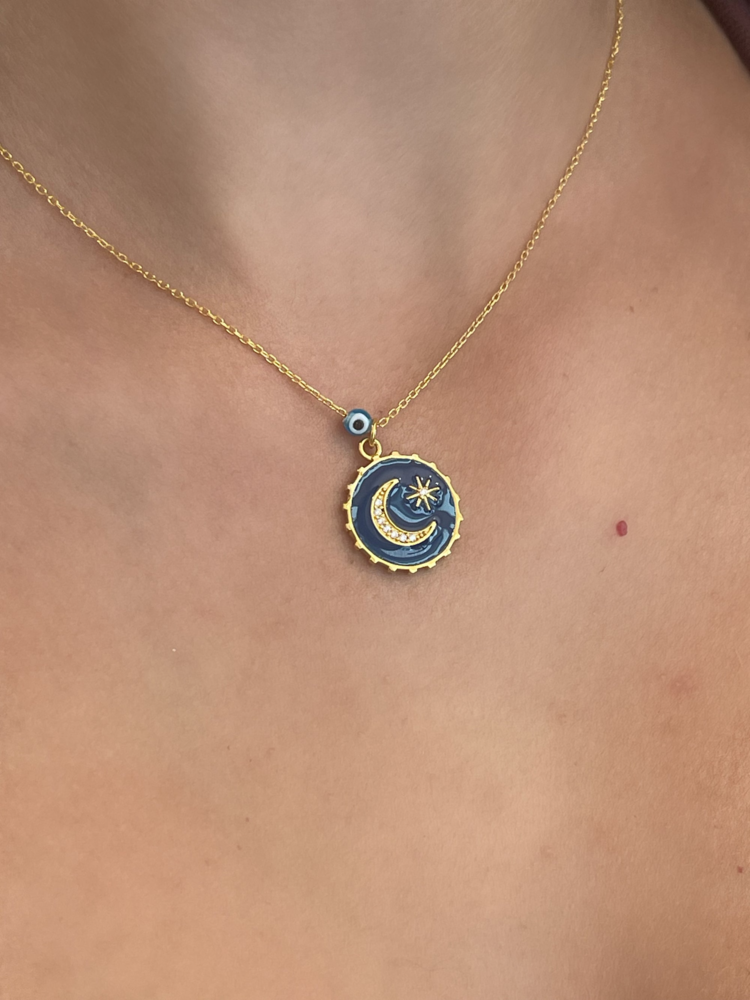 Azure Moon Necklace