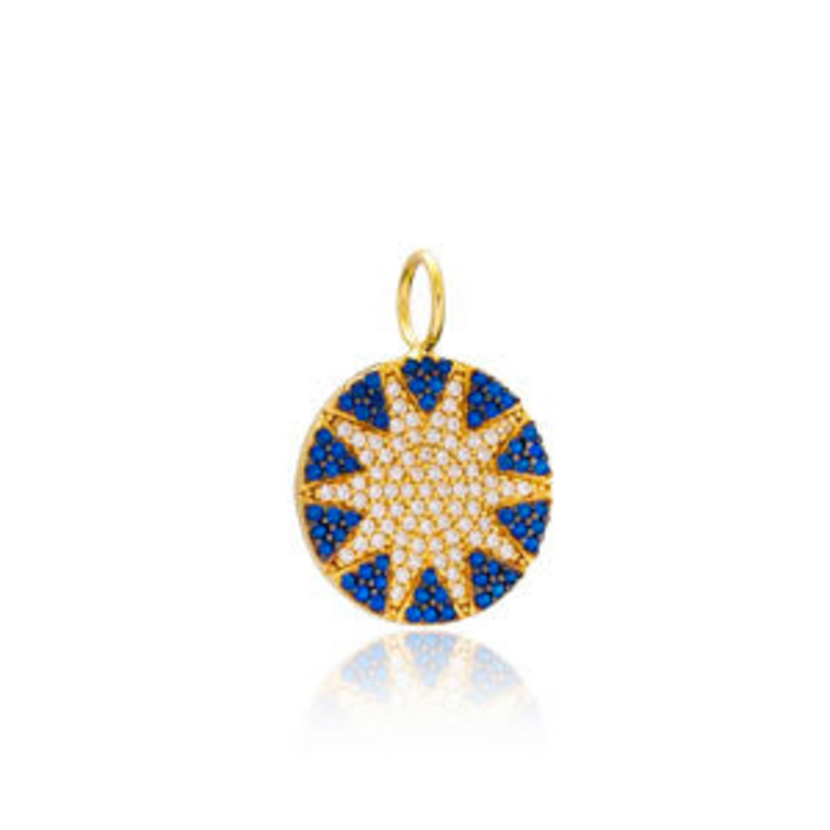 Navy Mini Sun Charm