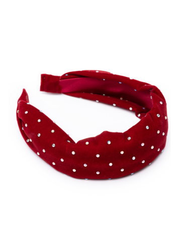 Sparkle Red Velvet Headband