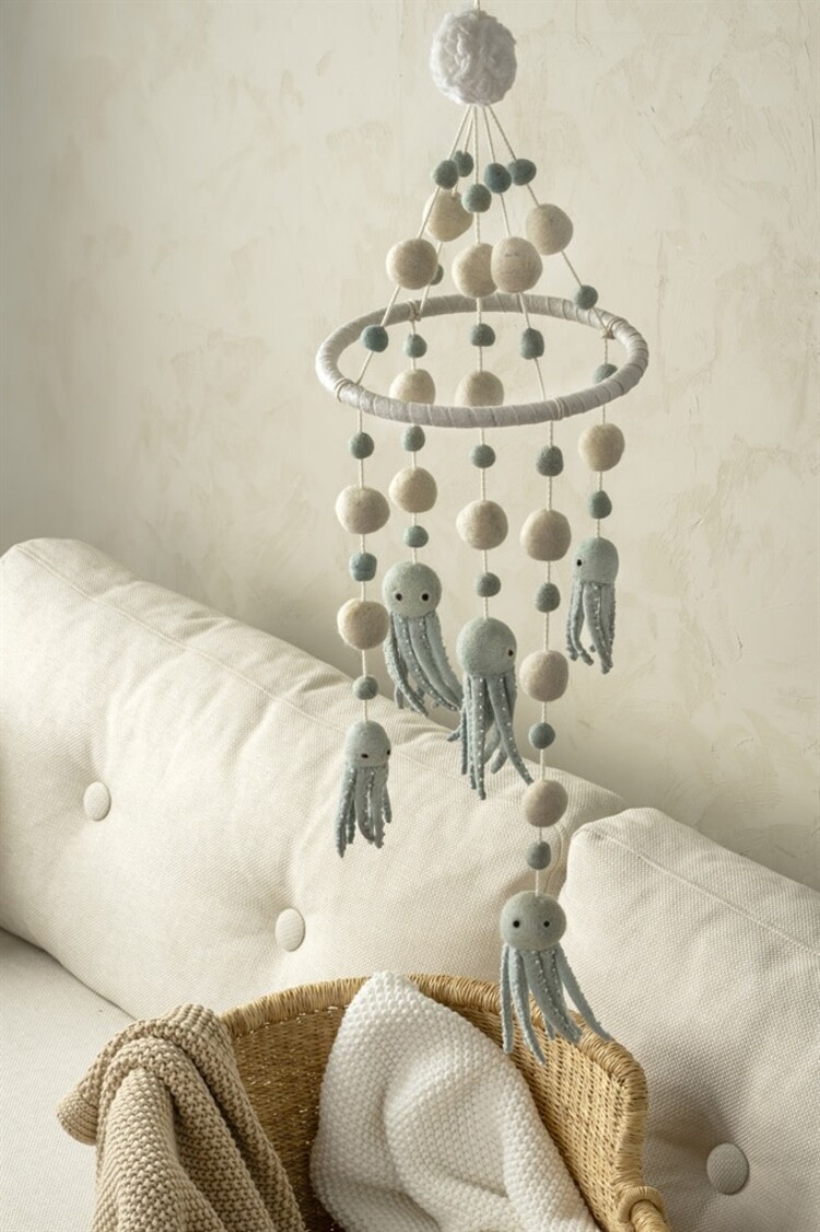Octopus Felt Mobile