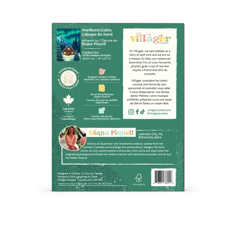 Northern Cabin | 500-Piece Puzzle for Adults