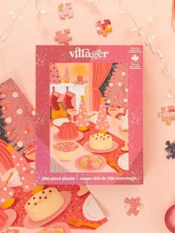 Pink Christmas | 500-Piece Puzzle for Adults