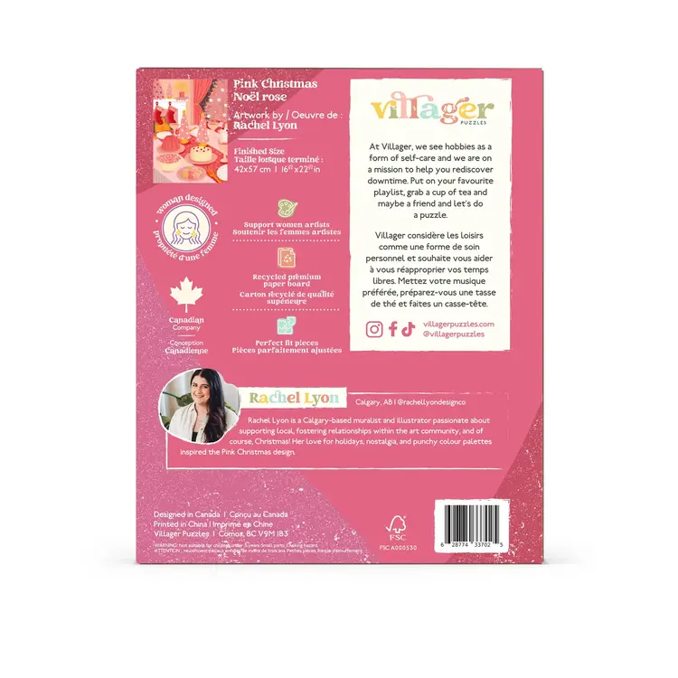 Pink Christmas | 500-Piece Puzzle for Adults