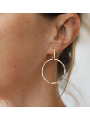 Twofold Circle Earrings