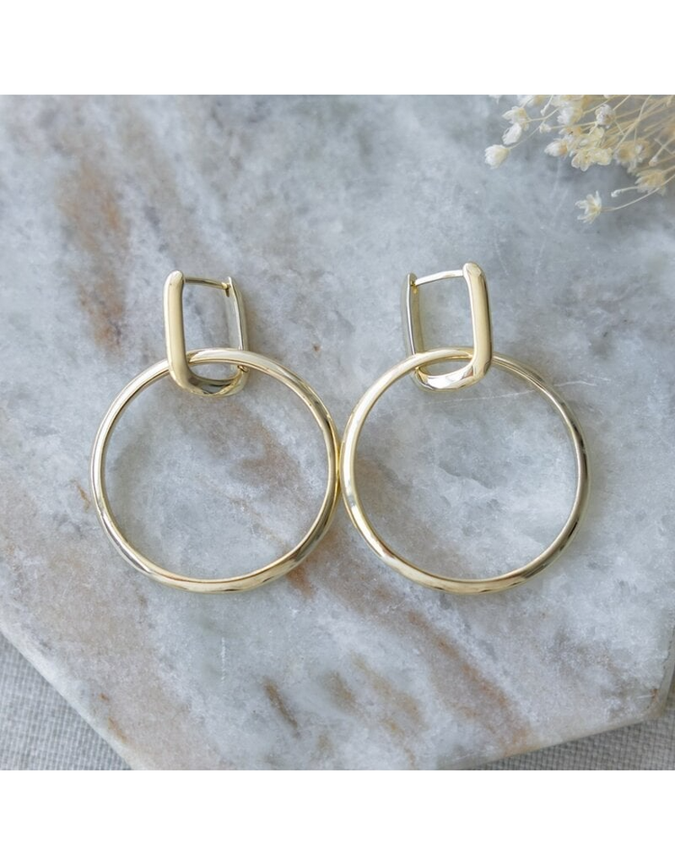 Twofold Circle Earrings