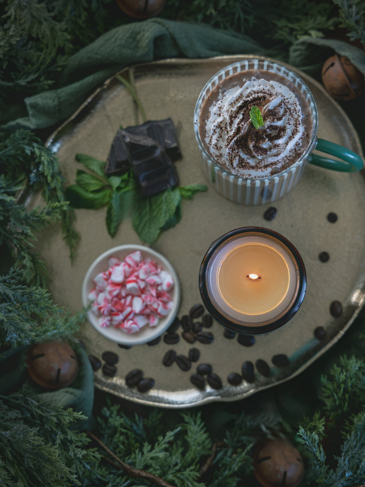 Mint & Mocha Wooden Wick Candle