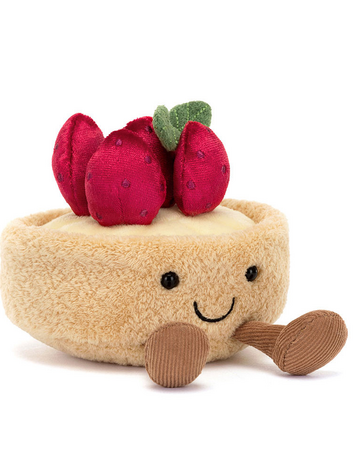 Jellycat Inc Amuseables Fleurette Tarte Aux Fraises