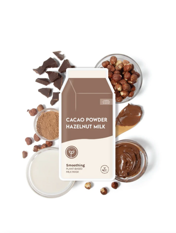 Cacao Powder Hazelnut Milk Smoothing Plant-Based Milk Mask