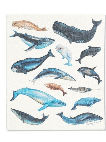 Whales Dishcloth