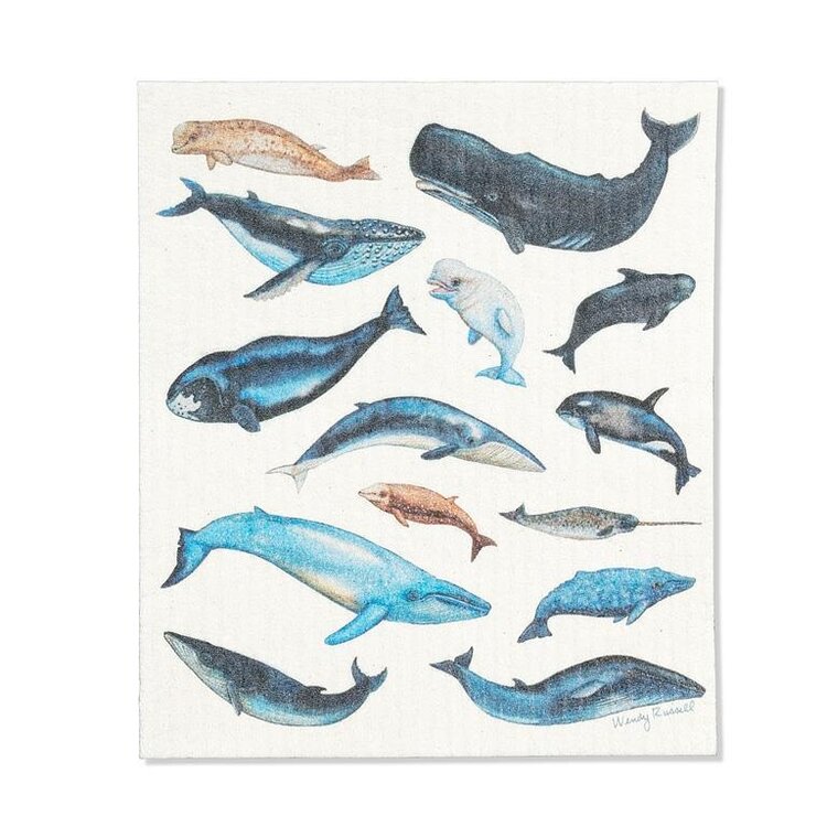 Whales Dishcloth