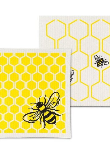 Bee & Honeycomb Dishcloths