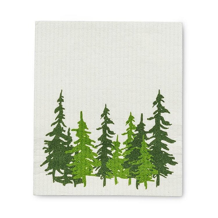 Evergreen Forest Dishcloths Set of 2