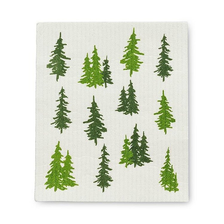 Evergreen Forest Dishcloths Set of 2