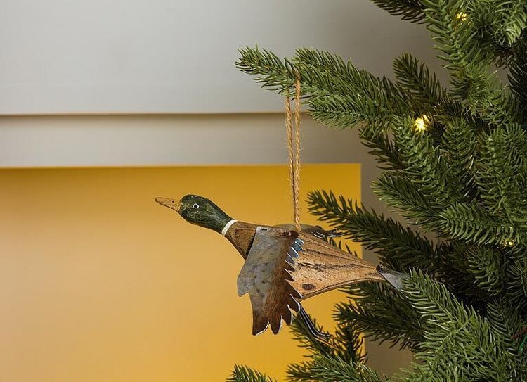 Flying Mallard Duck Orn