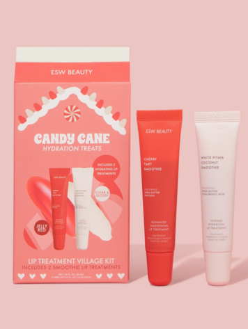 Candy Cane Hydration Treats Lip Treatment Village Kit