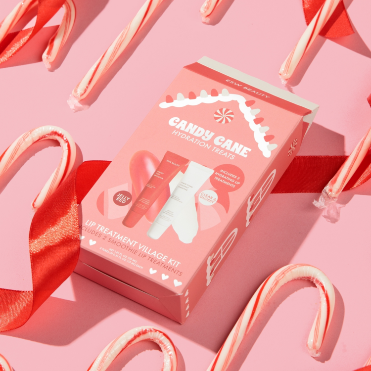 Candy Cane Hydration Treats Lip Treatment Village Kit