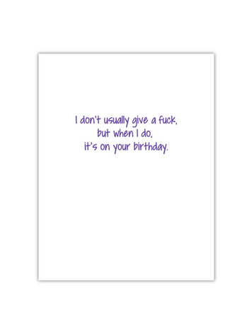 I Don't Usually Card