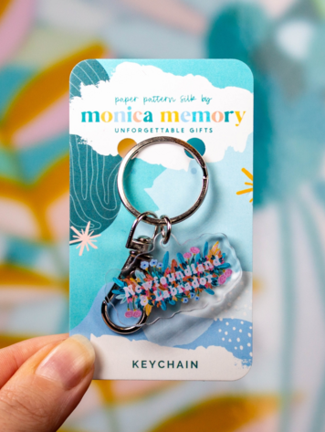 Newfoundland and Labrador Floral Keychain