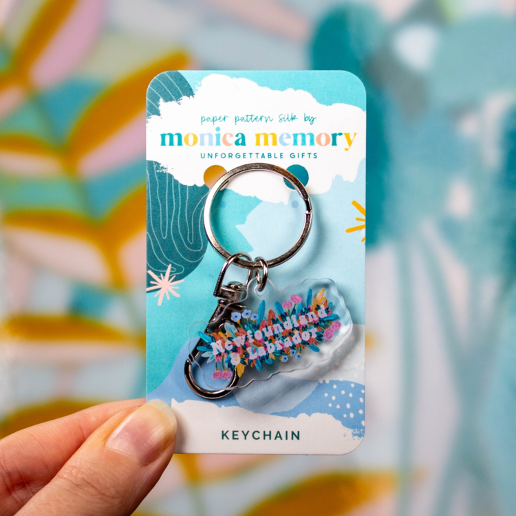 Newfoundland and Labrador Floral Keychain