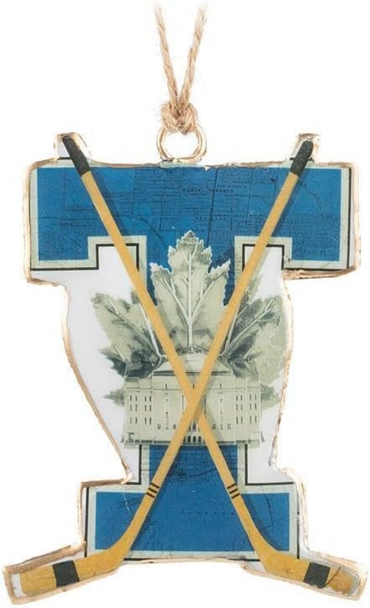 Vintage Hockey Logo Ornament