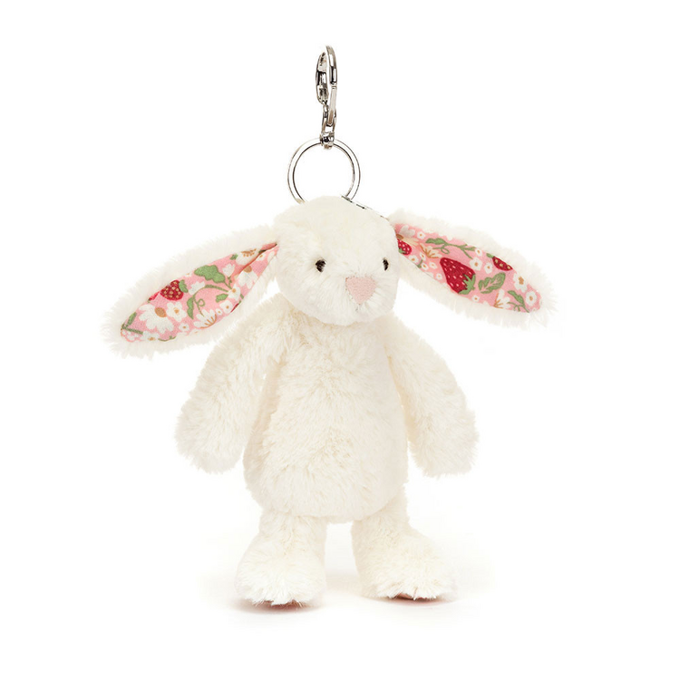 Jellycat Inc Blossom Cream Bunny 'Berry' Bag Charm