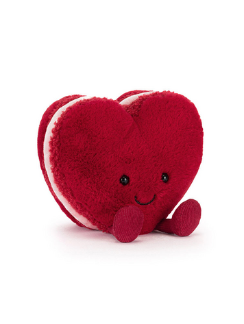 Jellycat Inc Amuseables Red Arlette Heart Macaron