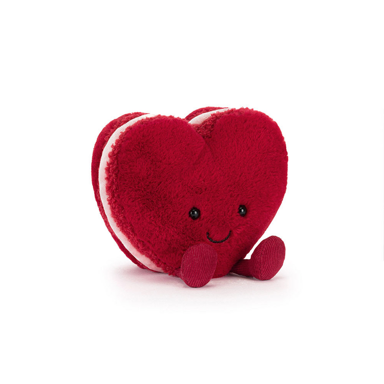 Jellycat Inc Amuseables Red Arlette Heart Macaron