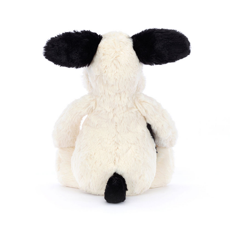 Jellycat Inc Bashful Medium  Black & Cream Puppy