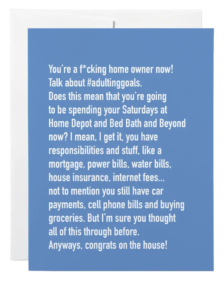 Home Owner Chatty Cathy Card